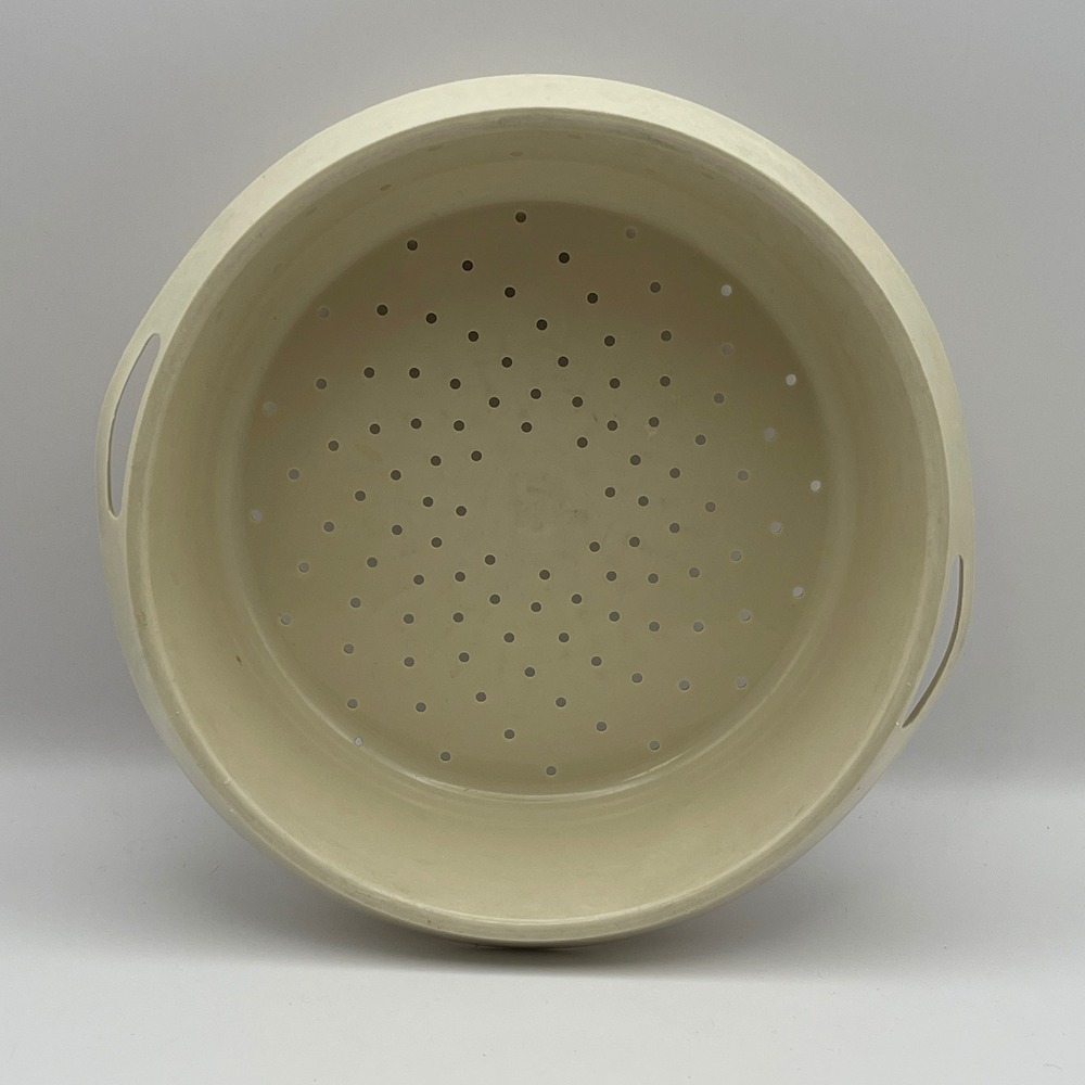 Tupperware Colander Strainer‎ Steamer Basket Beige Plastic Kitchen Gadget